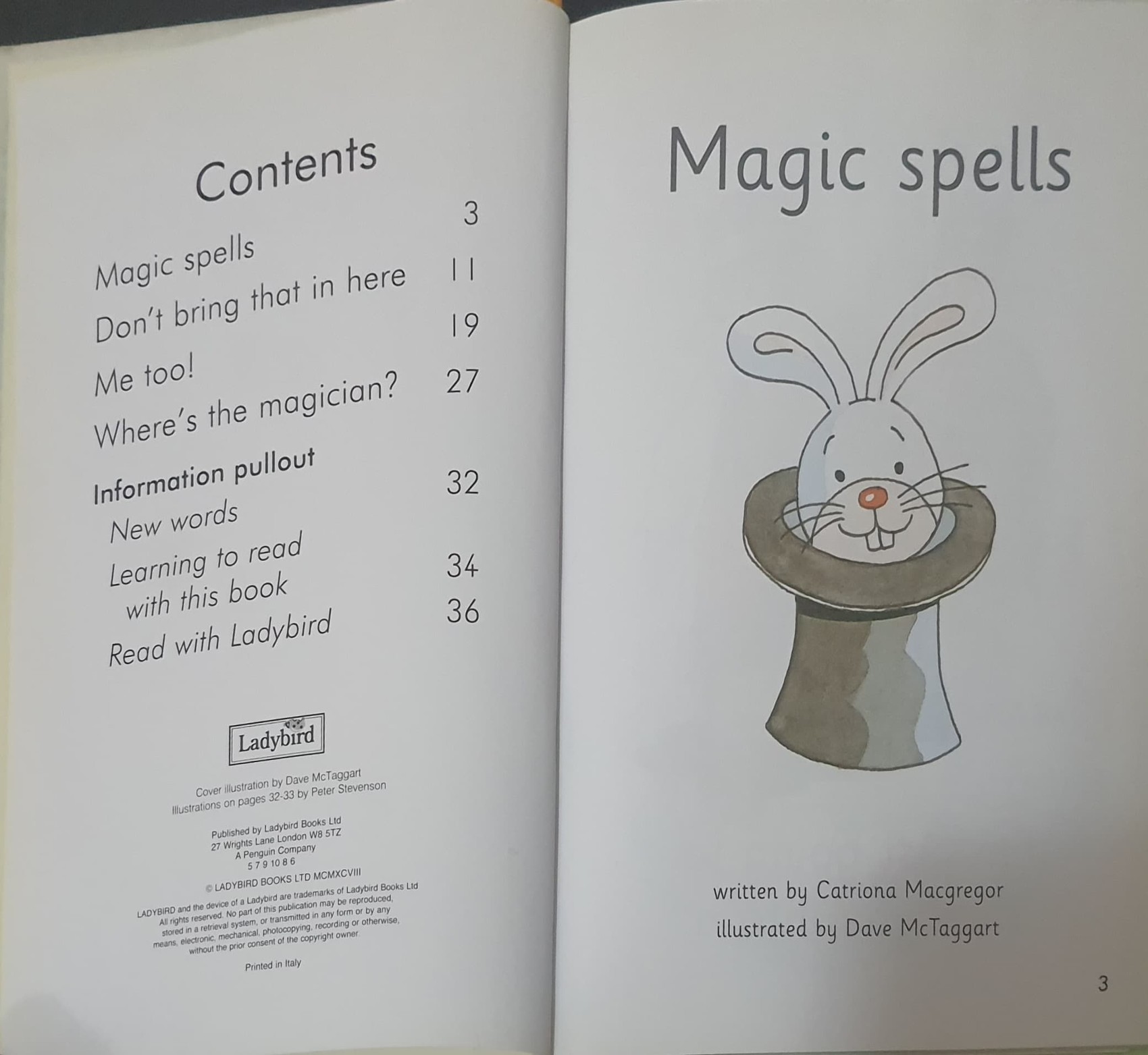 หนังสือนิทานปกแข็ง ** 🍅🍓READ WITH LADYBIRD:L1 BOOK 8 MAGIC SPELLS