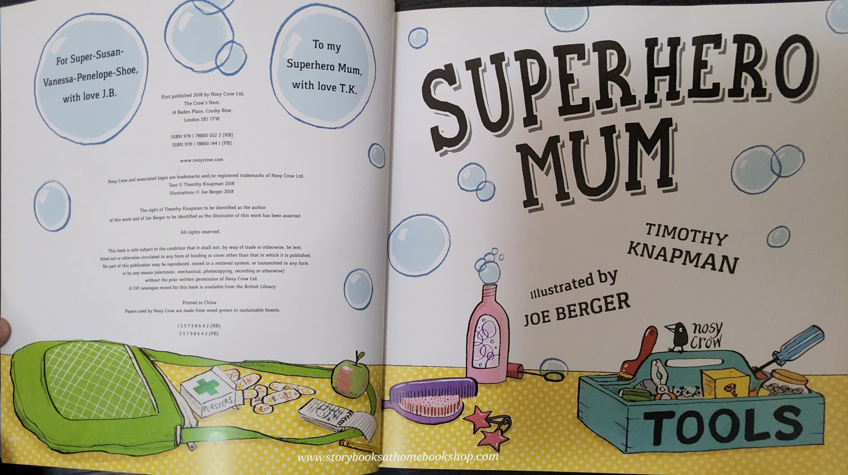หนังสือนิทานปกอ่อน** 🍅🍓SUPERHERO MUM BY TINOTHY KNAPMAN.JOE BERGER