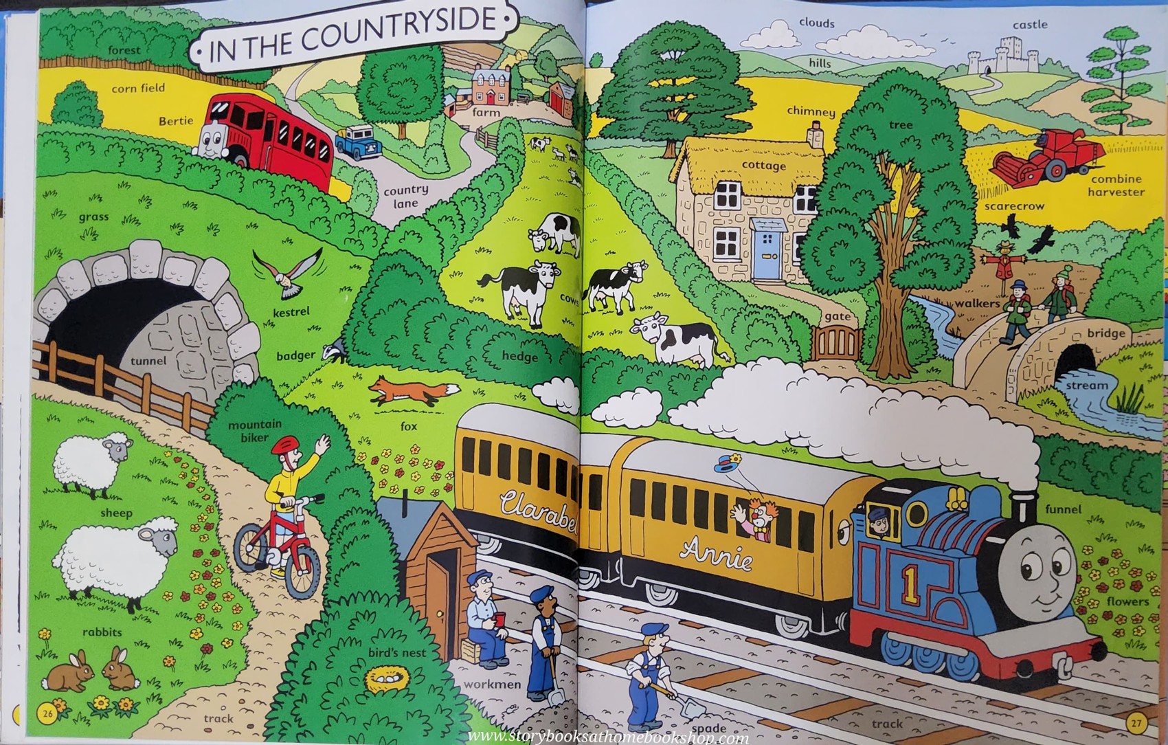 หนังสือนิทานปกแข็ง** 🍅🍓THOMAS&FRIENDS: THOMAS' WONDERFUL WORD BOOK