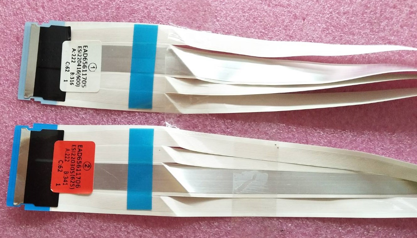 สายแพทีวีแอลจี LG อะไหล่แท้/มือสองพร้อมใช้งาน พาร์ทEAD65611705 EAD65611706 ใช้กับรุ่น55NANO80SQA.ATMYLJD และรุ่นที่พาร์ทตรงกัน