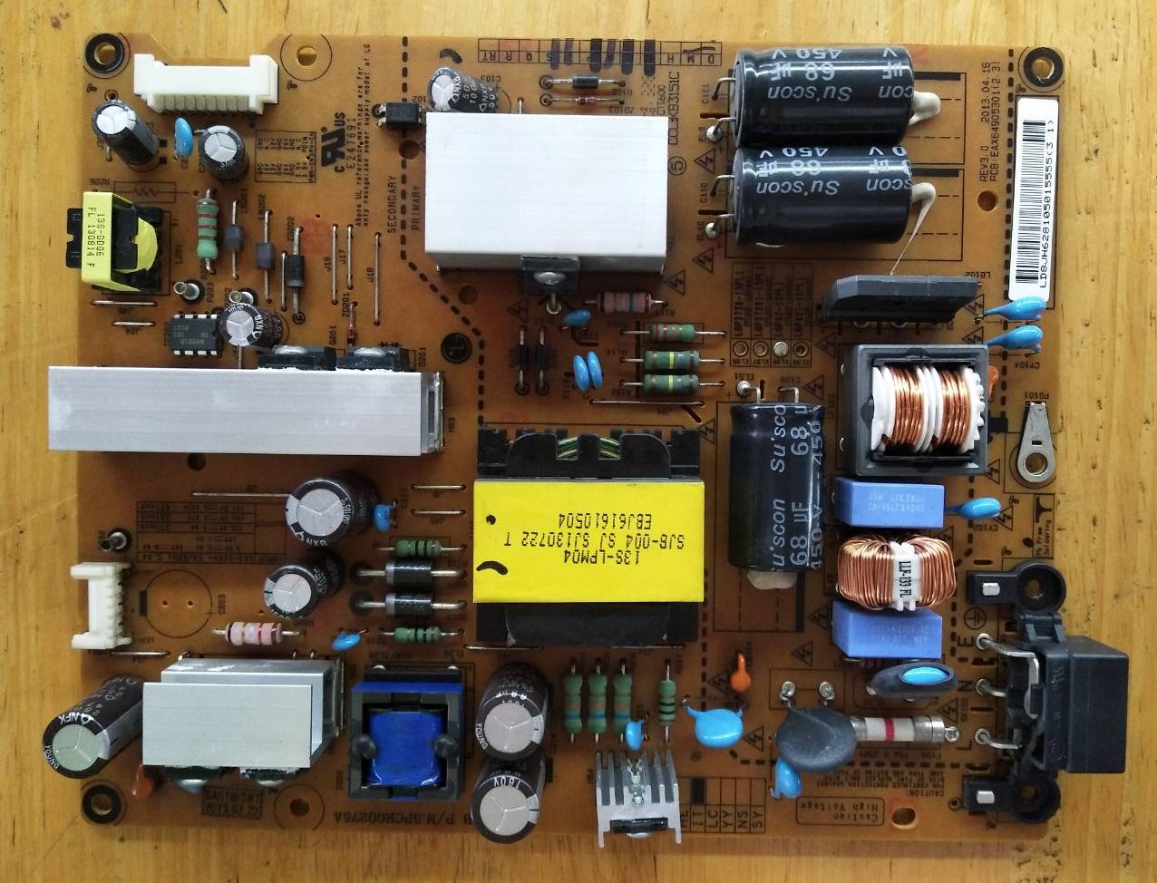 POWER SUPPLY LG (ซับพลาย แอลจี) อะไหล่แท้/ของถอด ใช้กับรุ่น 42LA6130 :42LN5120 :42LN5400:42LN549C :42LN570T :42LN5710: 39LN5400 EAY62810501