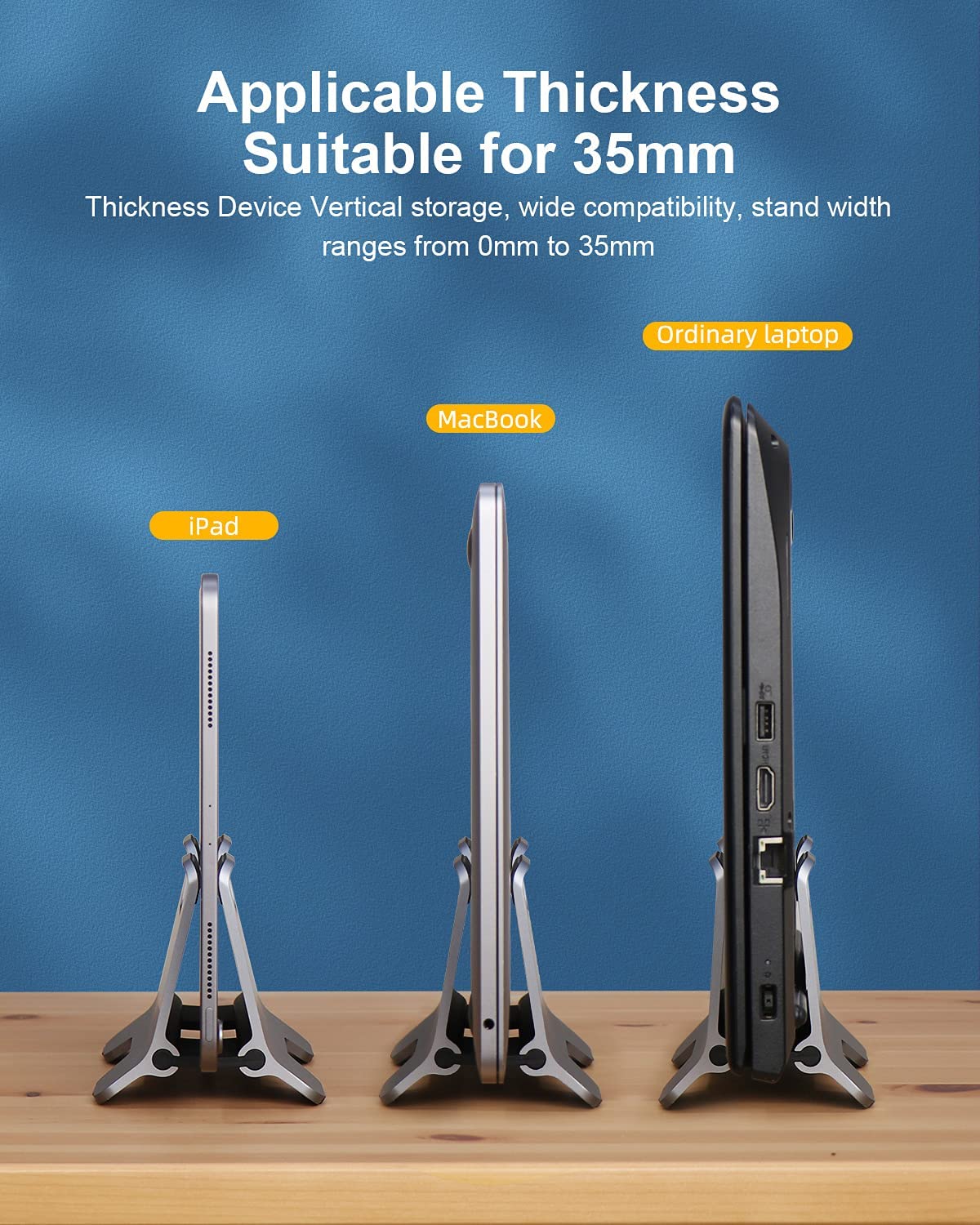 [ออกใบกำกับภาษีได้]พร้อมส่งจาก กทม Hagibis ขาตั้งแล็ปท็อปแนวตั้งเดสก์ท็อปแรงโน้มถ่วงอลูมิเนียมแท่นวางโน้ตบุ๊ค Space-Saving