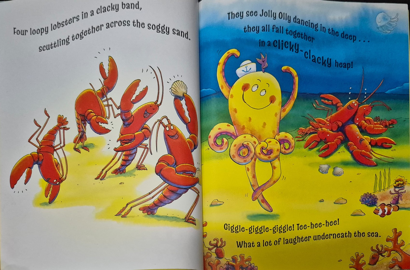 หนังสือนิทานปกอ่อน** 🍅🍅JOLLY OLLY OCTOPUS BY TOMY MITTON AND GUY PARKER-REES