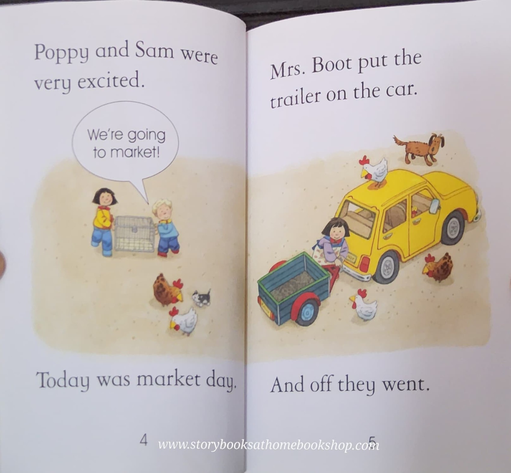 หนังสือนิทานปกอ่อน** ♥️USBORNE FIRST READING: FARMYARD TALES:MARKET DAY♥️