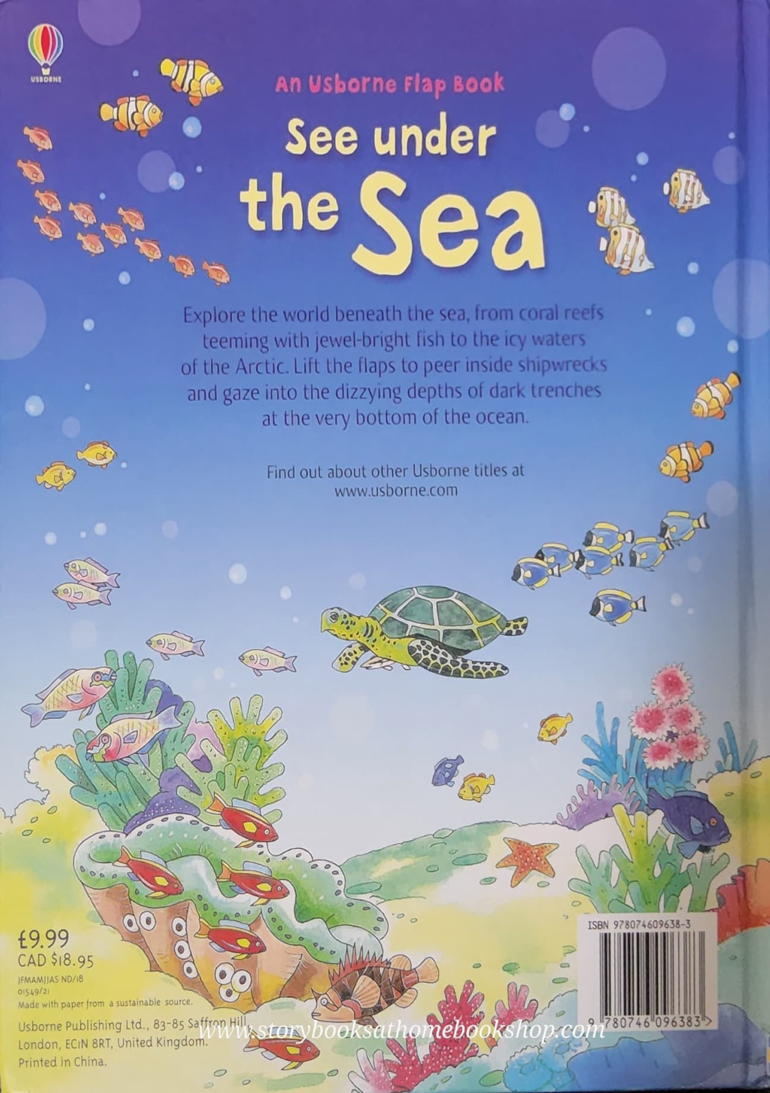 RECOMMENED SCIENCE BOOK** **Knowledge Book** ð
ð
An Usborne Flap book See UNDER THE SEA with over 80 flaps to lift