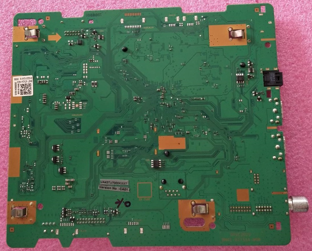 เมนบอร์ดทีวีซัมซุง (Samsung) ของแท้ถอดจากเครื่อง รุ่นUA43TU7000K เวอร์ชั่น CA01 พาร์ทBN94-15314U BN94-15352D BN94-16036R BN94-16036N