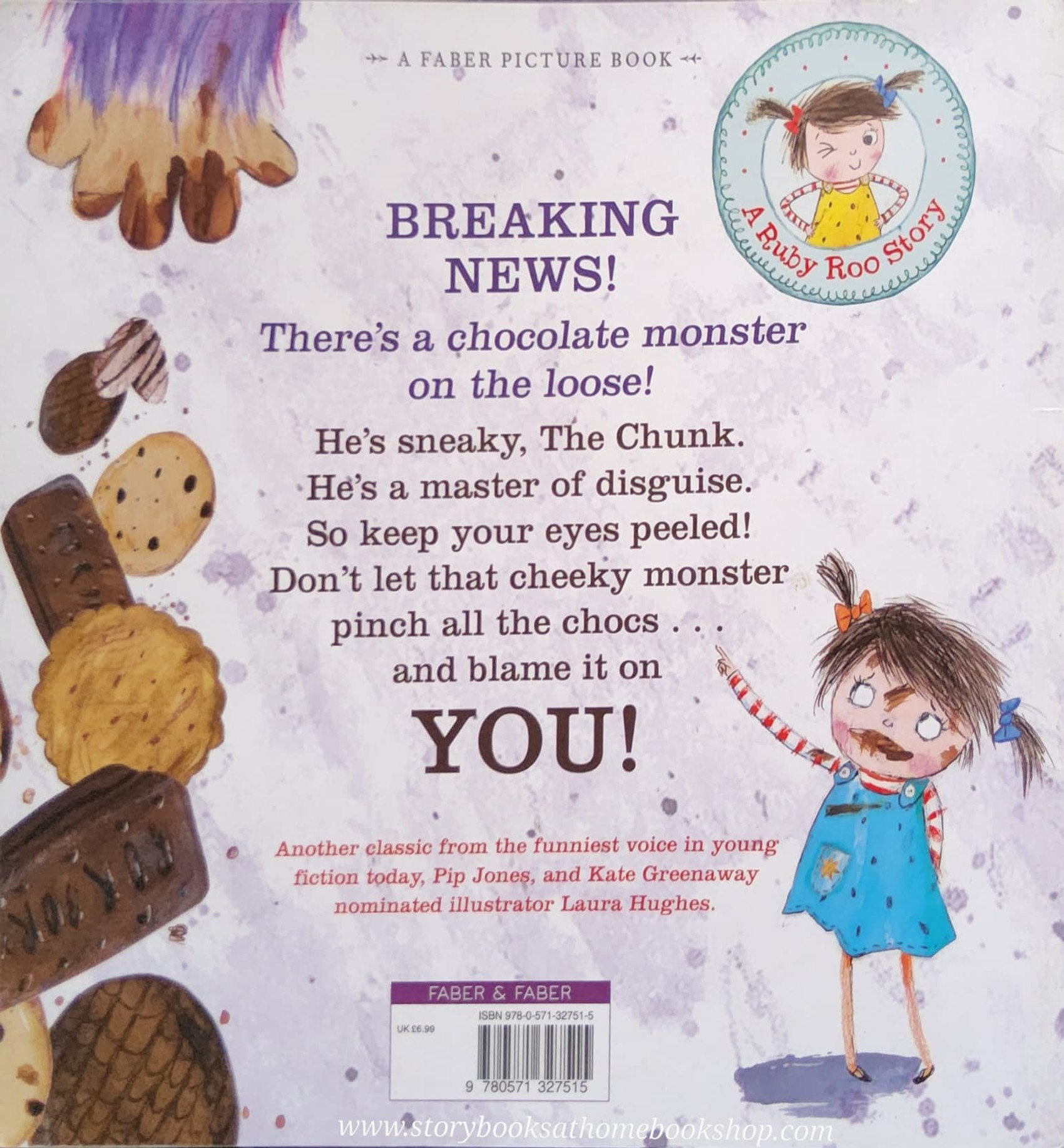 หนังสือนิทานปกอ่อน ** 🍅🍓 WANTED THE CHOCOLATE MONSTER