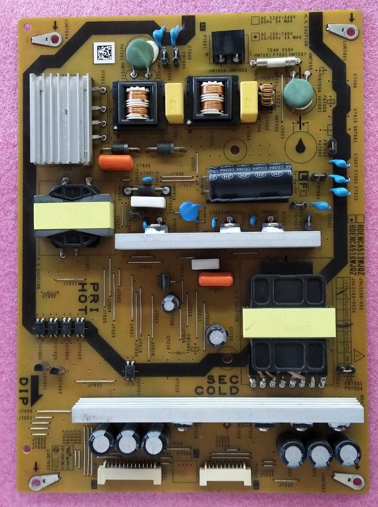เพาเวอร์ซัพพลายทีวี (Power Supply TV SHARP) ของแท้ถอดจากเครื่อง รุ่น2T-C50BG1X 2T-C50AE1X 2T-C50AD1X 4T-C50BK1X LC-45LE580X พาร์ท RDENCA516WJQZ(รุ่นที่ระบุใช้ซับพลาย2แบบก่อนสั่งซื้อเทียบความเหมือนซับพลายที่เครื่องจริงเท่านั้น)