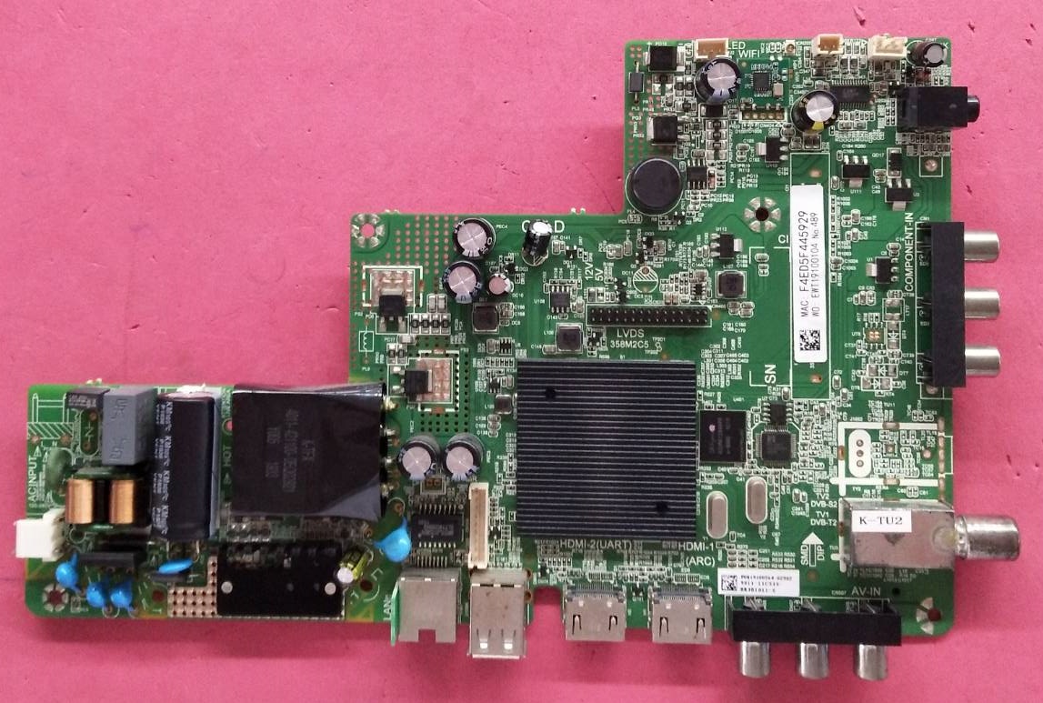 Main Board ACONATIC (เมนบอร์ด อะโคเนติค) อะไหล่แท้/ของถอด ใช้กับรุ่น 40HS522AN เบอร์ทีบาร์ V400HJ6-PE1