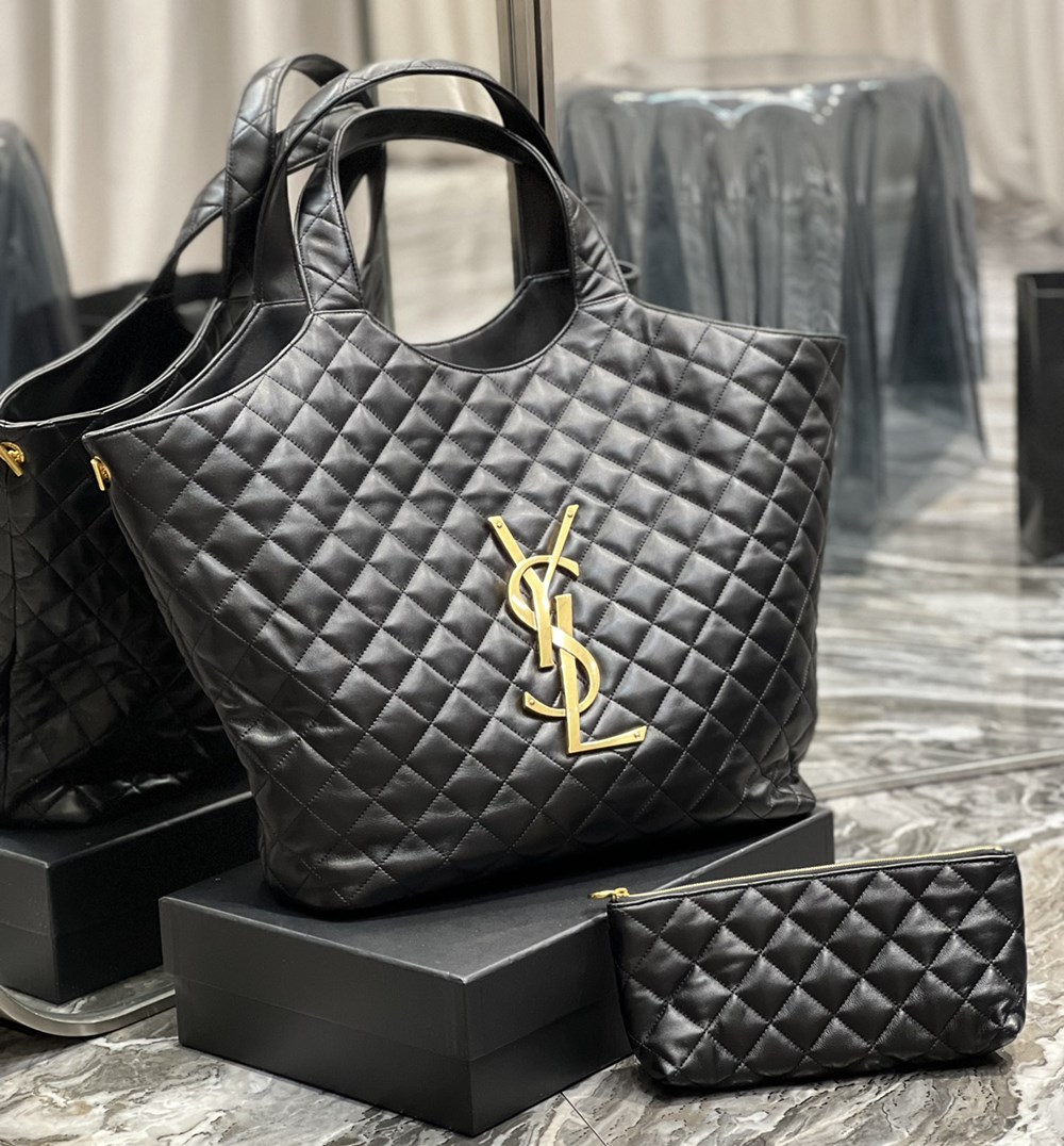 [Pre-order] Saint Laurent Quilted 2023 Icare Maxi Shopping Bag Lamb skin งานเกรดเทียบแท้ งานvip คุณภาพดีที่สุด