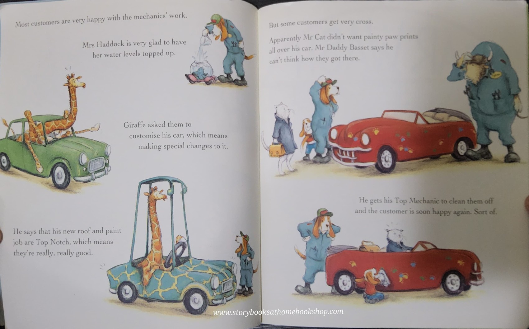 หนังสือนิทานปกอ่อน** 🍅🍅A DAY WITH THE ANIMAL MECHANICS BY SHARON RENTTA