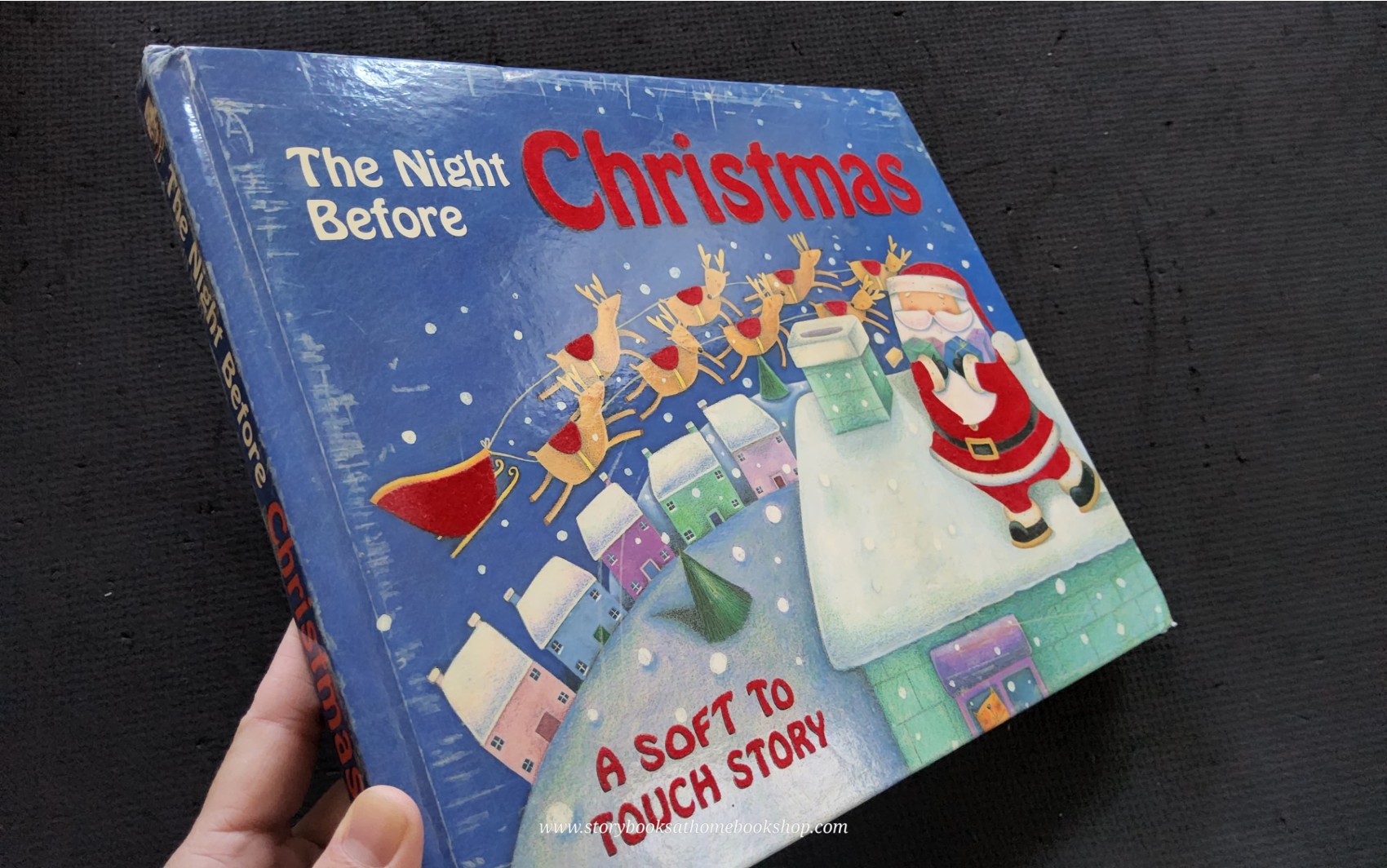 TOUCH AND FEEL BOARD BOOK ** ♥️♥️THE NIGHT BEFORE CHRISTMAS (A SOFT TO TOUCH STORY)