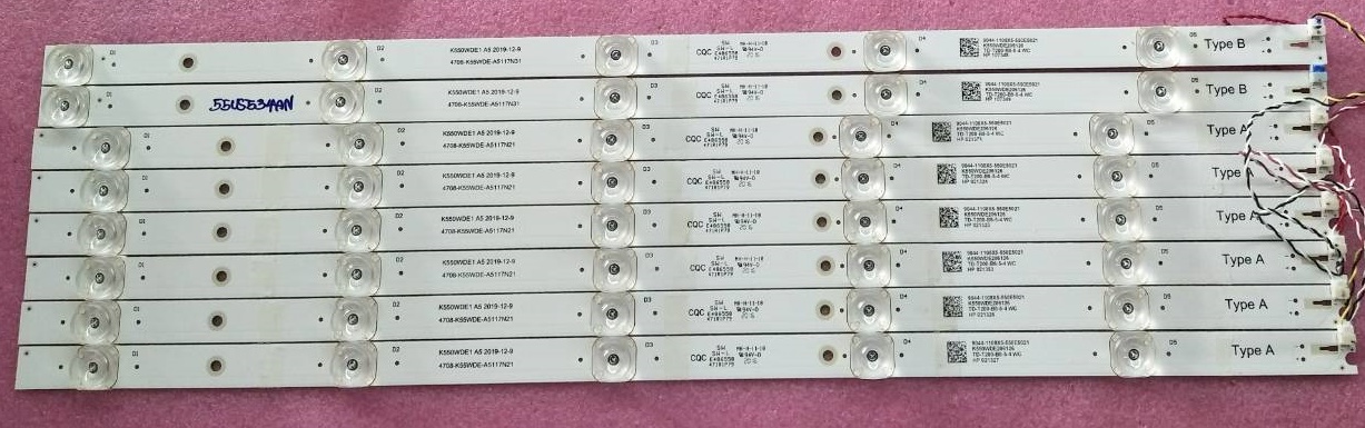 หลอดแบ็คไลท์ทีวีอโคเนติก ACONATIC ของแท้ถอดจากเครื่อง รุ่น55US534AN (หลอดรุ่นนี้มีหลายเวอร์ชั่นให้เทียบความเหมือนด้วย)