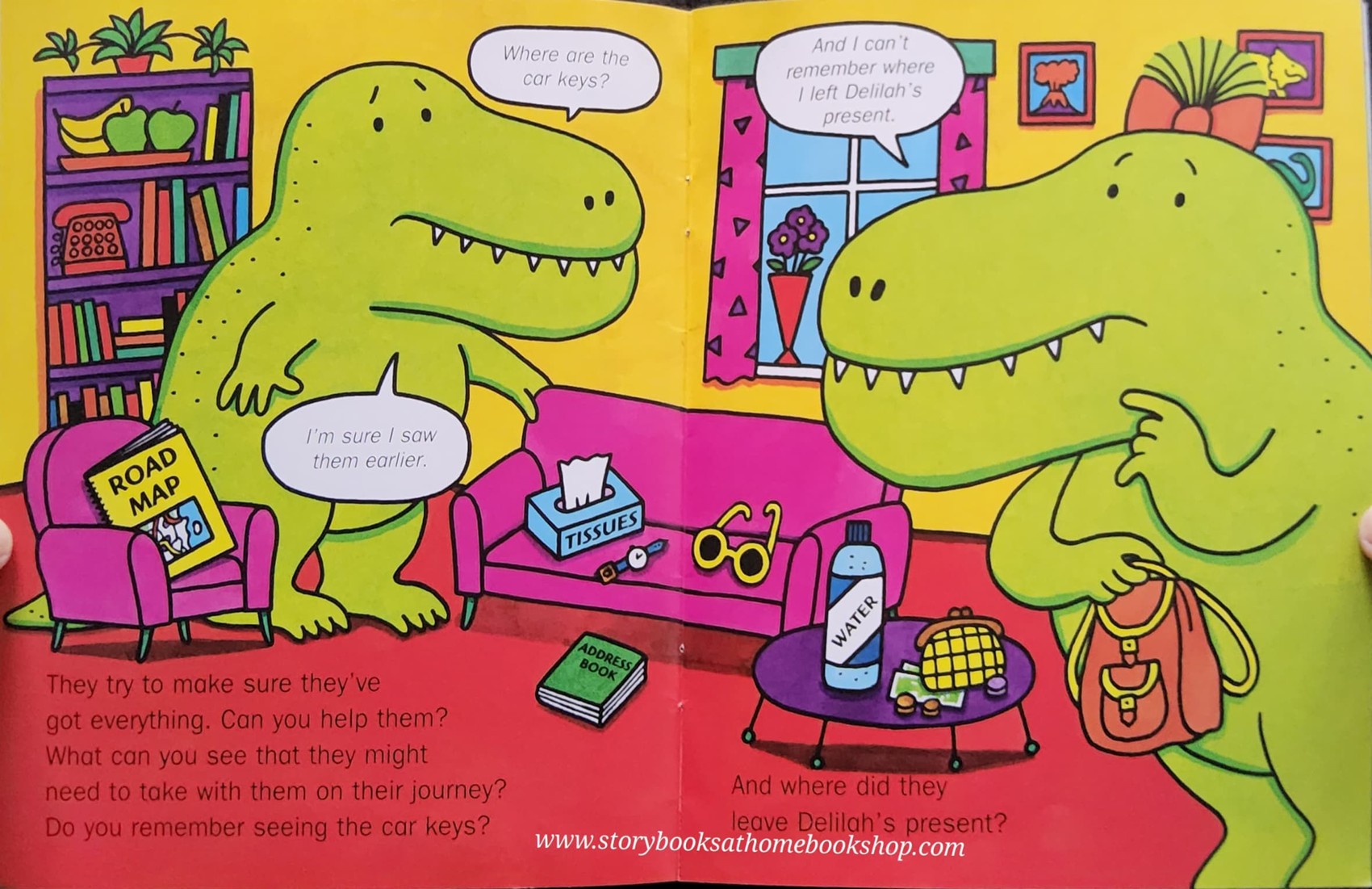 หนังสือนิทานปกอ่อน** 🍅🍓READING TOGETHER:DINOSAURS' DAY OUT BY NICK SHARRATT♥️♥️