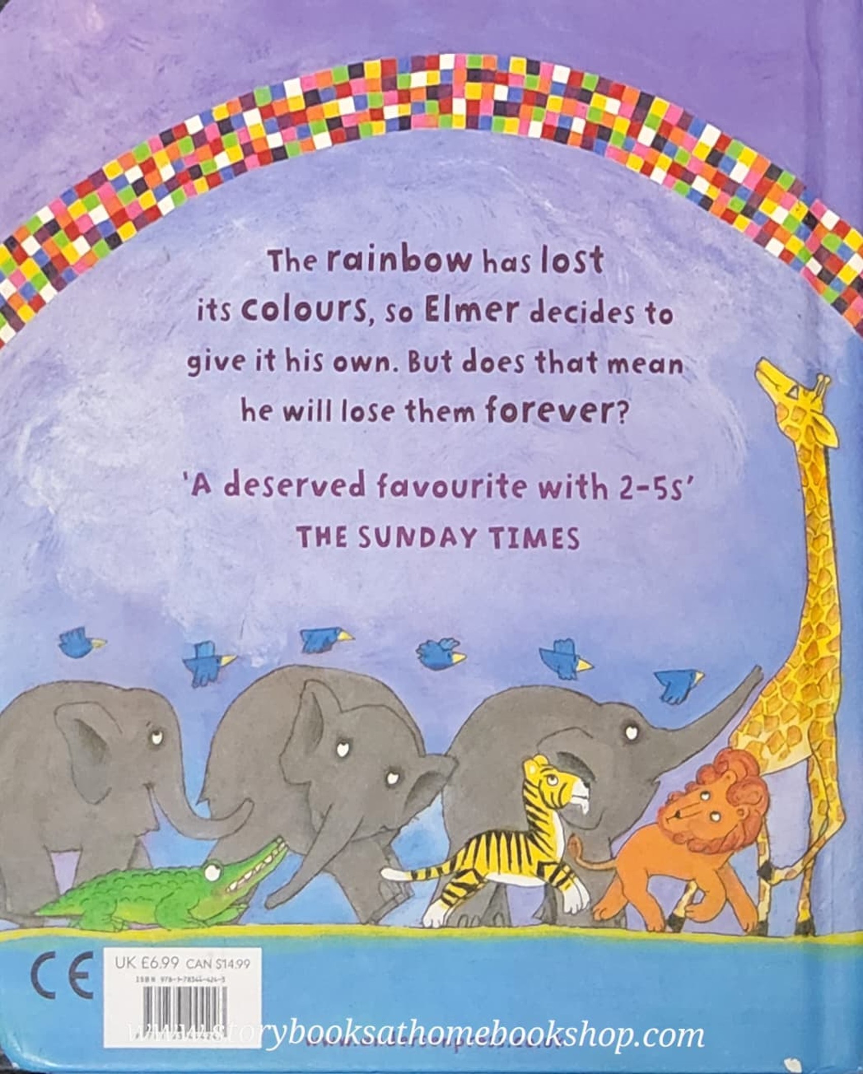 BOARD BOOK** 🍅🍓ELMER AND THE RAINBOW BY DAVID MCKEE