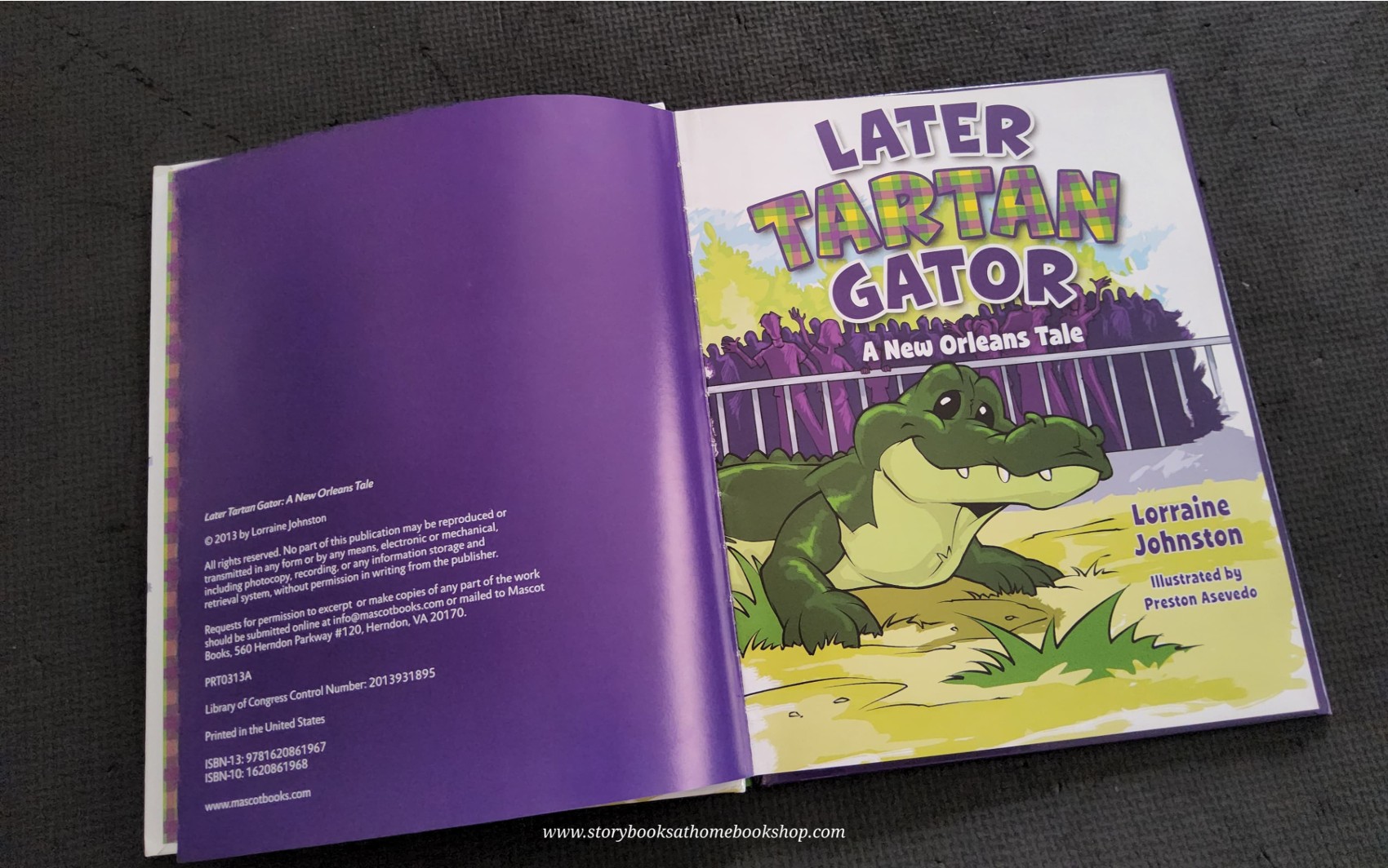 หนังสือนิทานปกแข็ง** 🍓🍓LATER TARTAN GATOR A NEW ORLEANS TALE
