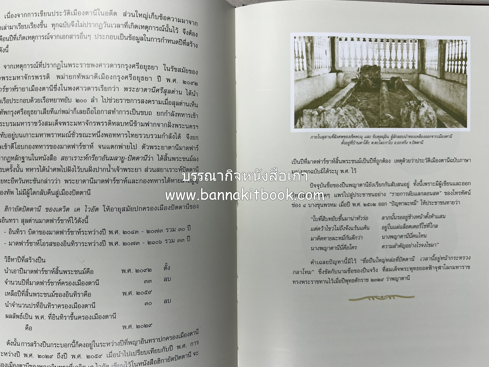 มรดกเมืองตานี รวมบทความประวัติศาสตร์ สังคม วัฒนธรรม คติความเชื่อ ประเพณีของชาวไทยมุสลิม หนังสืออนุสรณ์นายเจริญ สุวรรณมงคล.