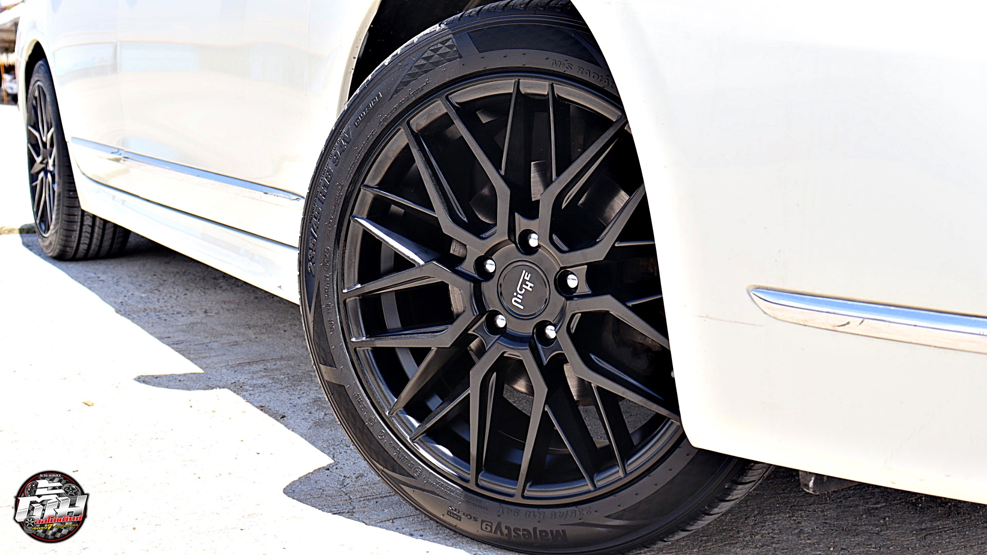 NISSAN TEANA เปลี่ยนล้อยาง ล้อNICHE GAMMA ขอบ18นิ้ว ยาง KUMHO MAJESTY9 SOLUS TA91 235/45R18 94V