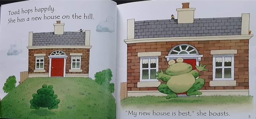 หนังสือนิทานปกอ่อน ** 🍅🍓 USBORNE PHONICS READERS: TOAD MAKES A ROAD