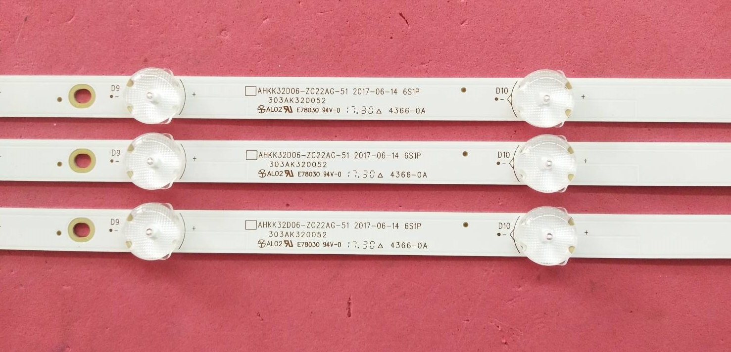 หลอดแบล็คไลท์ PRISMAPRO (พิสม่าโปร) ของแท้ถอดจากเครื่อง รุ่น32J3 (หลอด 6 ดวง X 3)