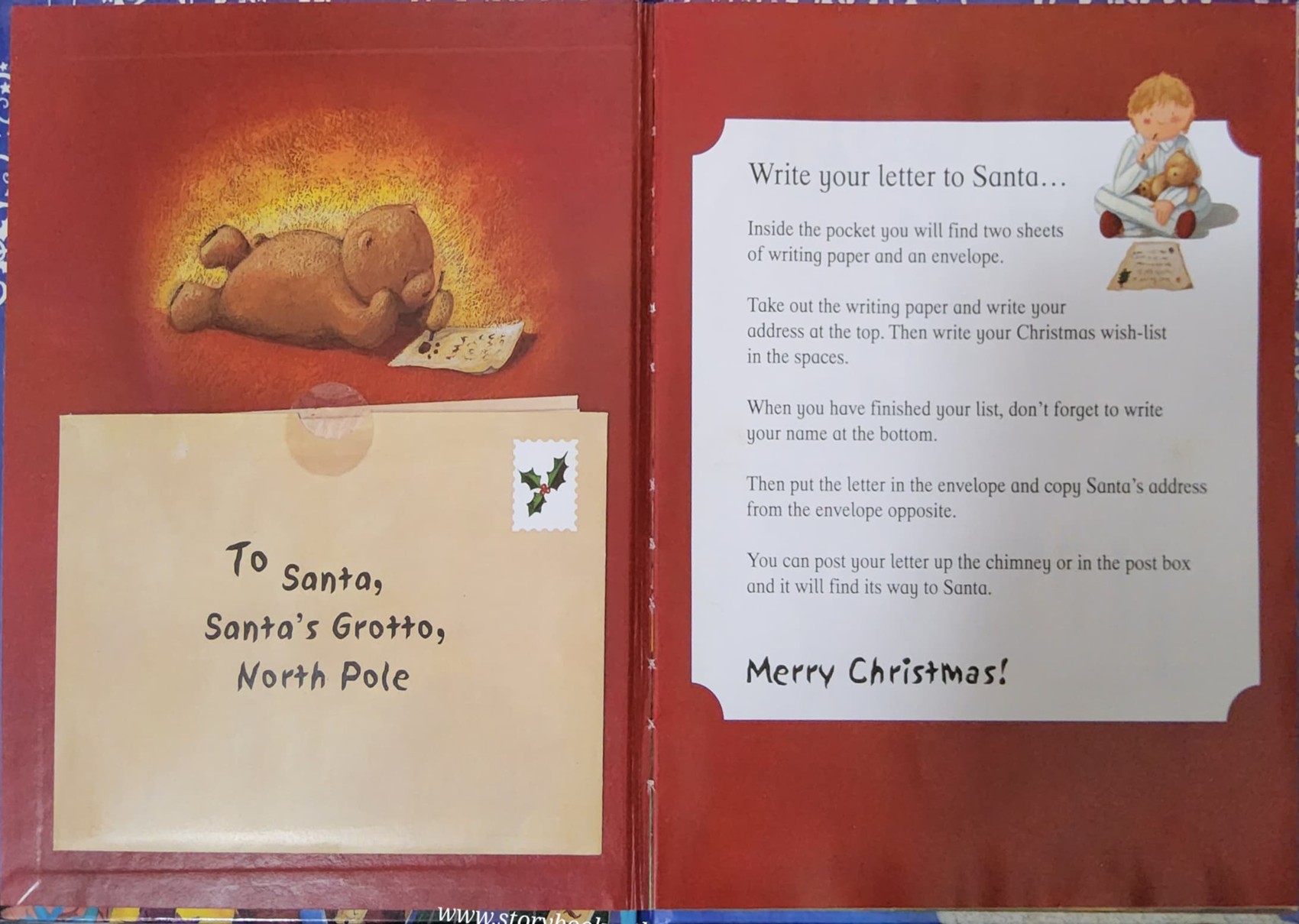 หนังสือนิทานปกแข็ง** 🍅🍅A LETTER OT SANTA (INCLUDES WRITING PAPER,ENVELOPS AND STICKERS)