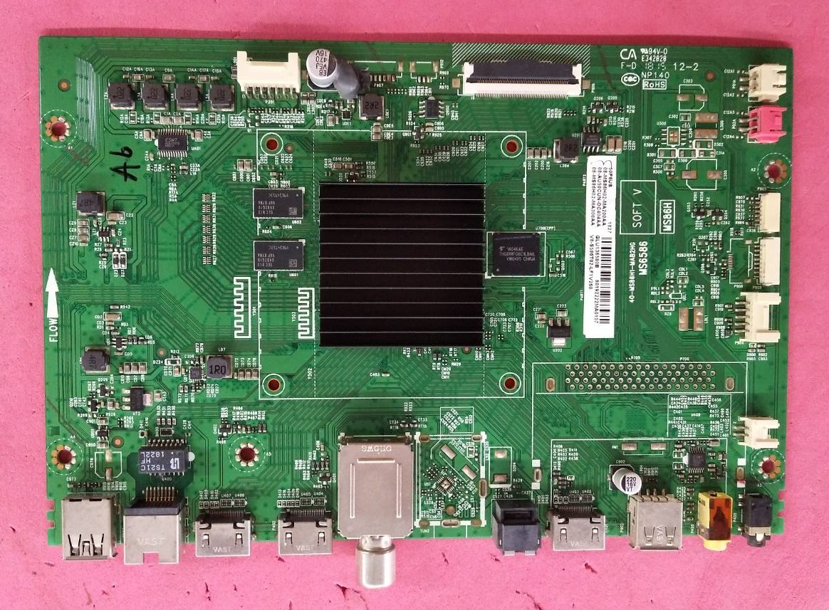 เมนบอร์ดทีวี ทีซีแอล (TCL) ของแท้ถอดจากเครื่อง รุ่นLED50P6US พาร์ท 40-MS86H1-MAB2HG ทีคอน 55T32-C0F