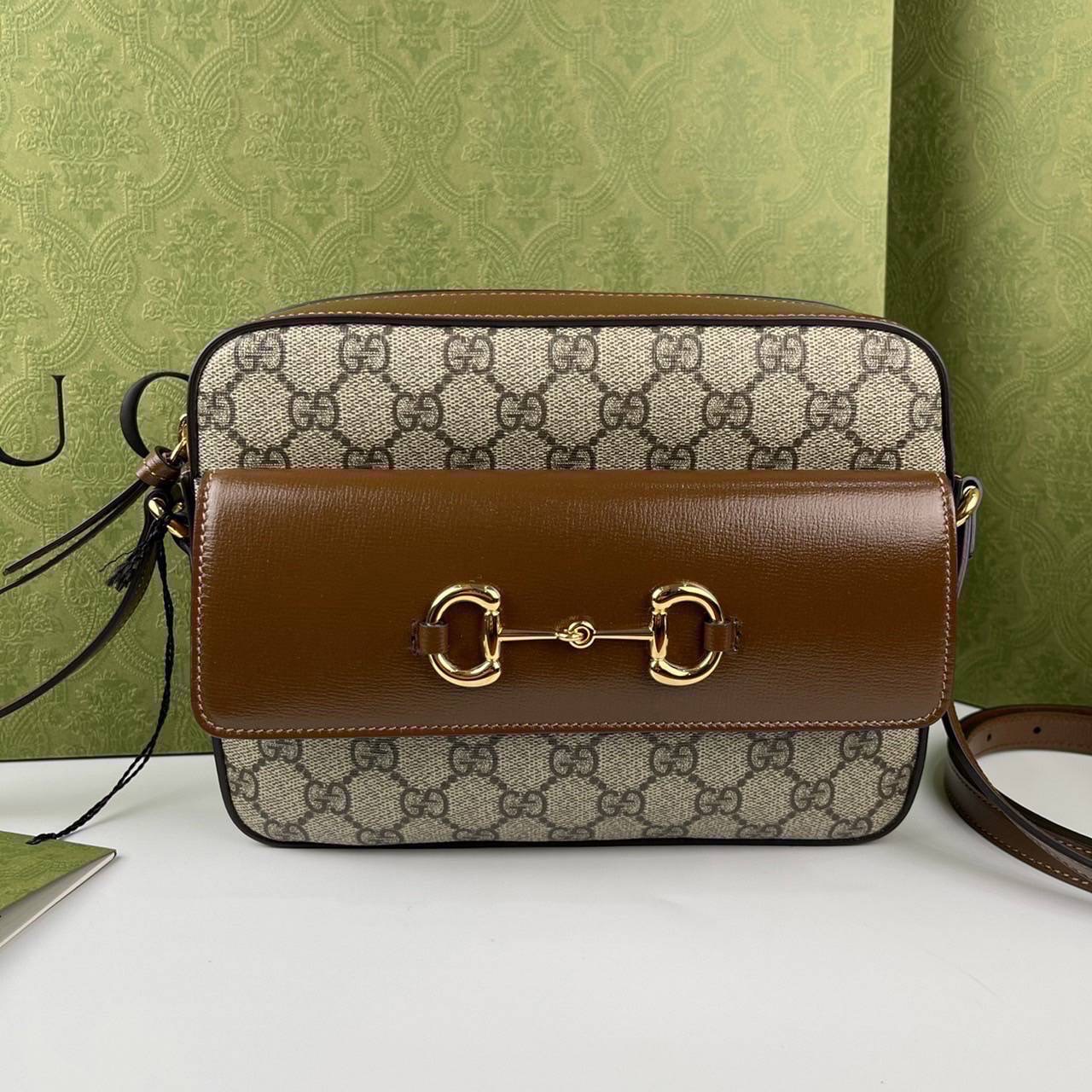 NEW GUCCI HORSEBIT 1955 SMALL SHOULDER BAG อุปกรณ์. ถุงผ้า ถุงกระดาษ การ์ด ป้าย tag