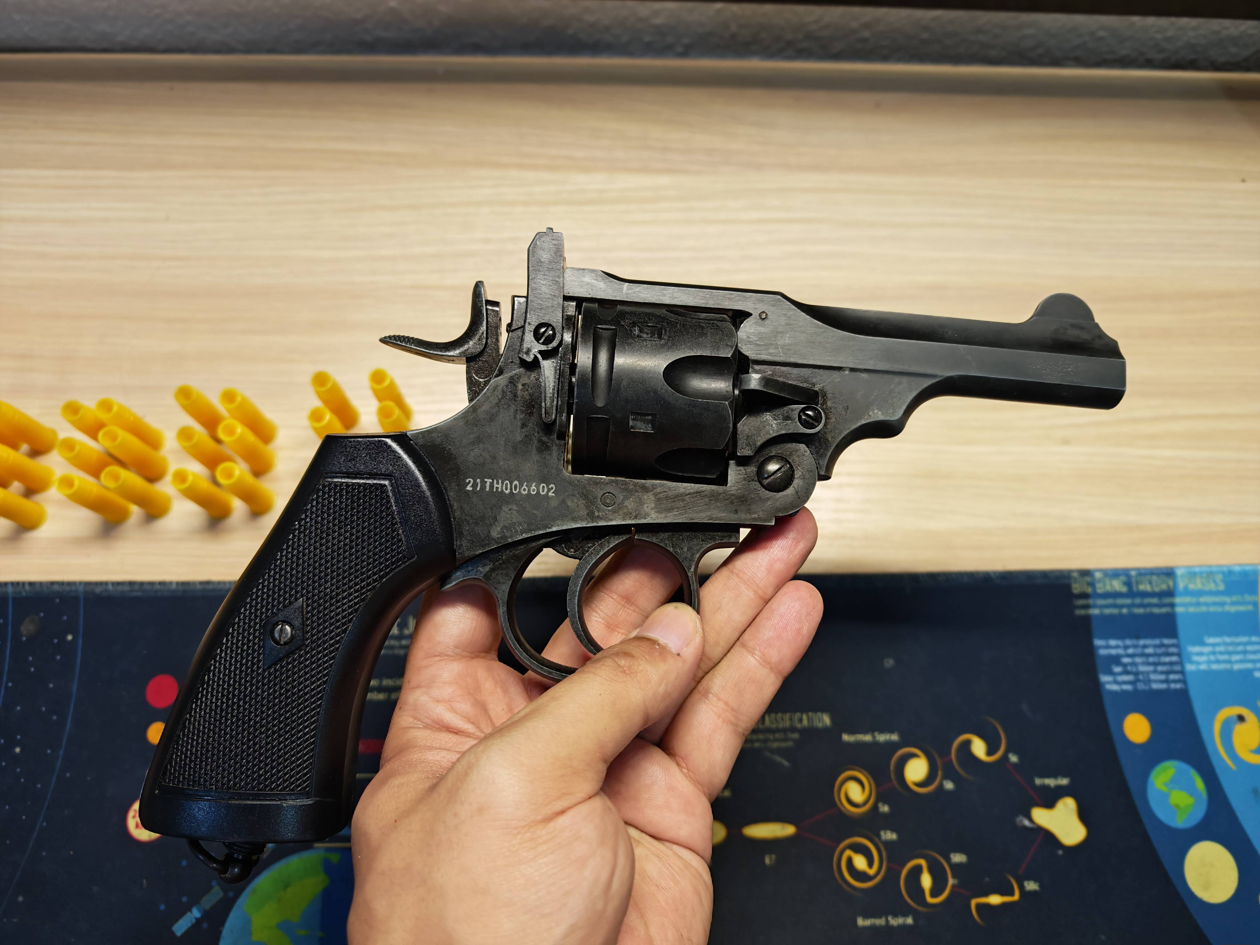 Wingun Webley MkVI .455 4 Revolver ลูกโม่ Co2 BB Gun บีบีกัน Airsoft Gun ปืนอัดลม ปืนสั้นแก๊ส มือสอง