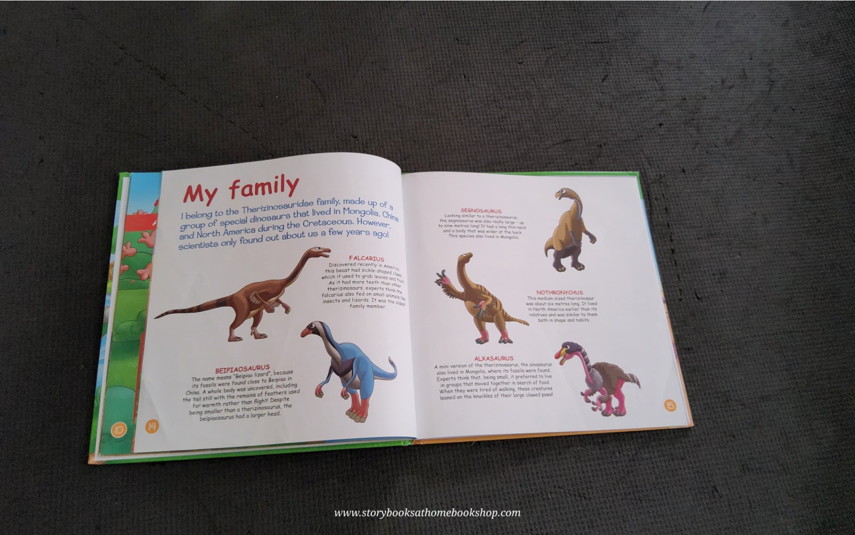 หนังสือนิทานปกแข็ง** 🍅🍅DINOSAURS&FRIENDS: HERBIVOROUS DINOSAUS THERIZINOSAURUS