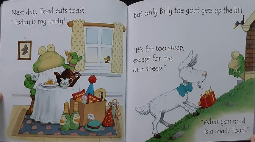 หนังสือนิทานปกอ่อน ** 🍅🍓 USBORNE PHONICS READERS: TOAD MAKES A ROAD