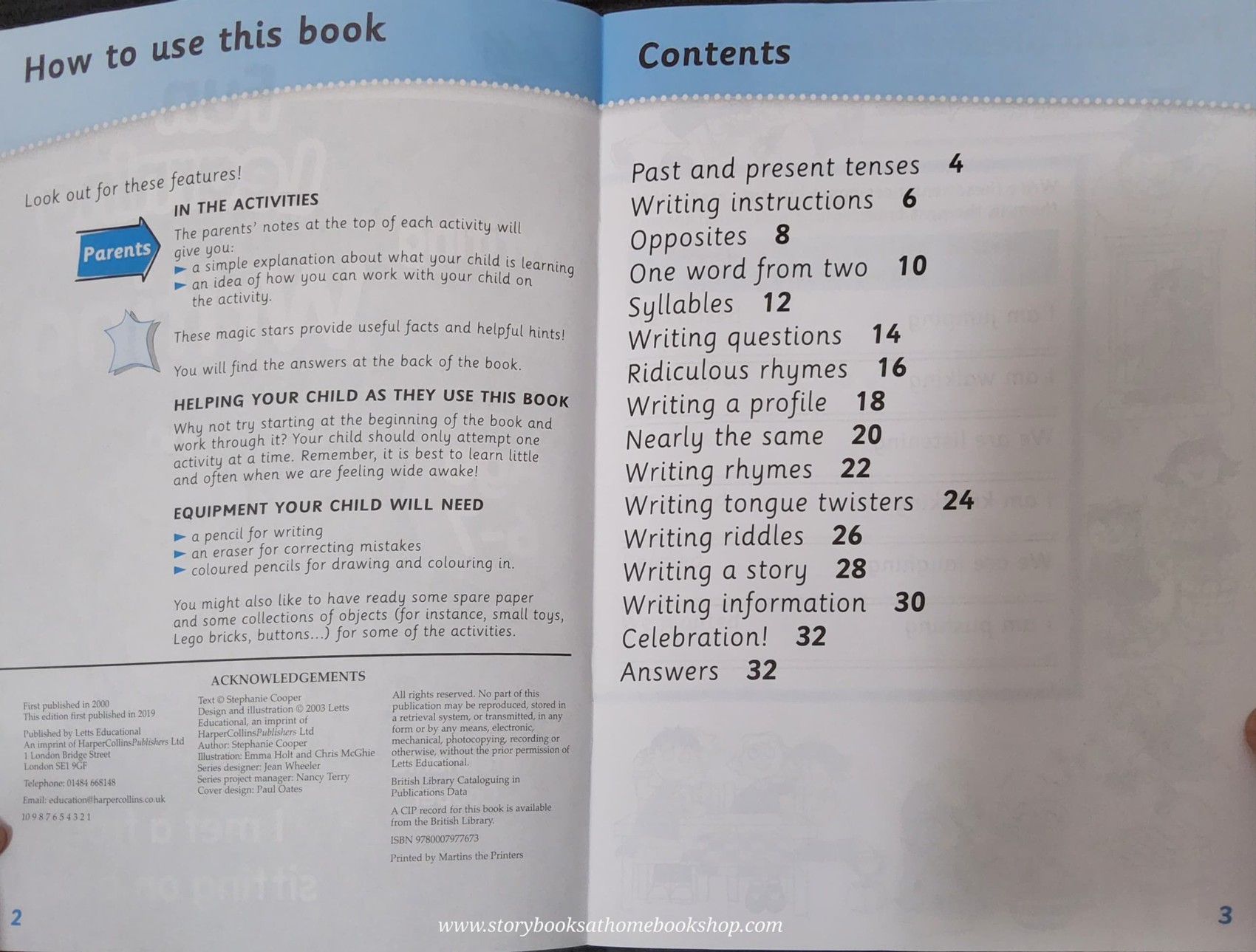 PRACTICE BOOK ** ð
ð LETTS: FUN LEARNING WRITING AGE 6-7