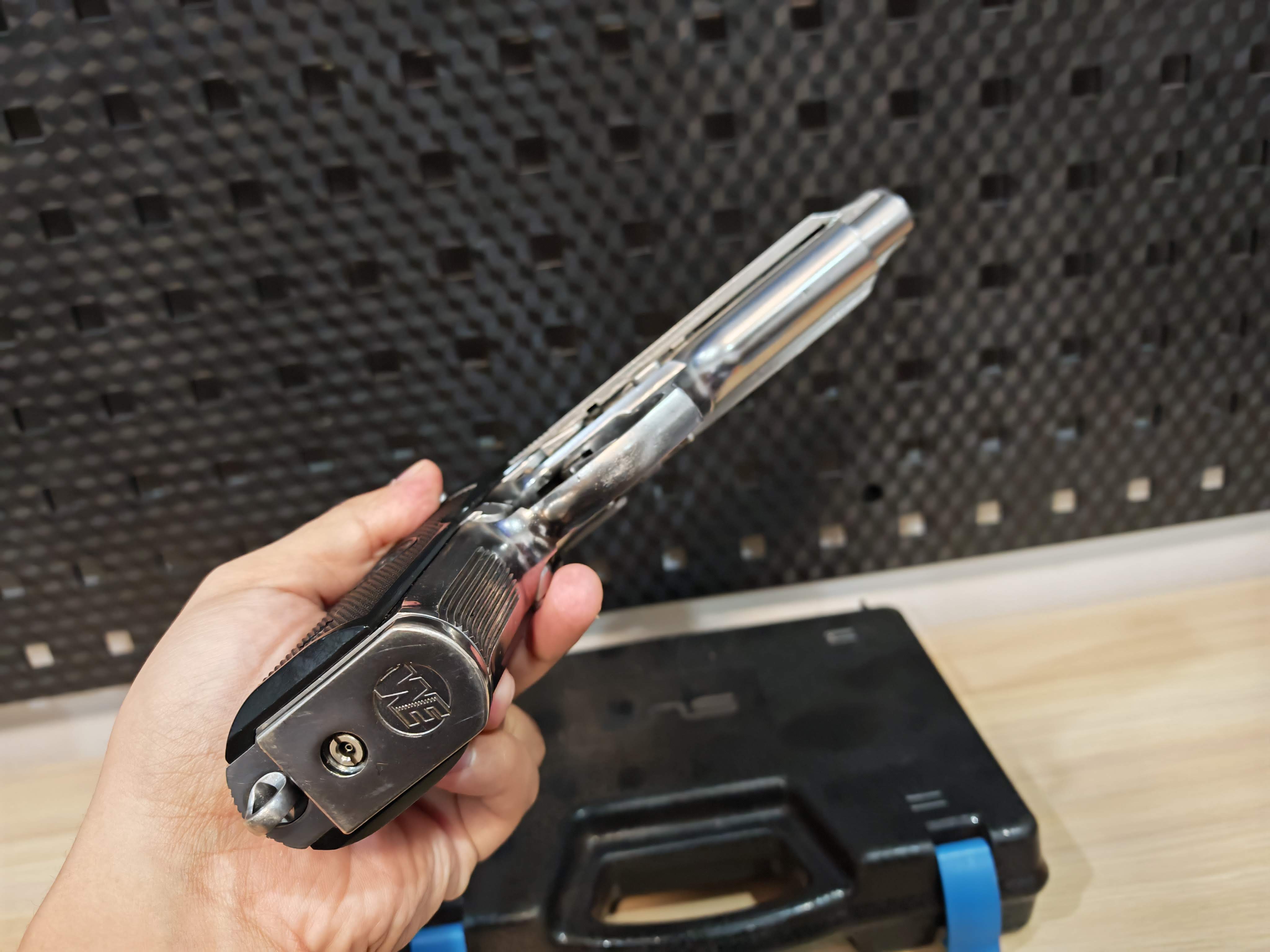 WE Beretta M92 Semi Version GBB เงิน ไต้หวัน BB Gun บีบีกัน แบบแก๊ส ปืนอัดลม มือสอง Airsoft Gun