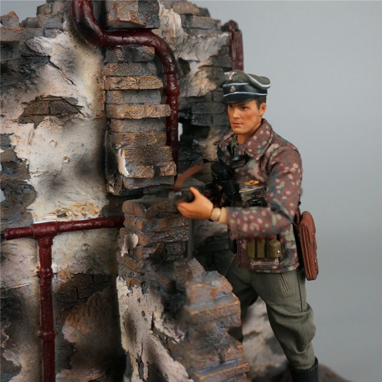 Diorama 1/12 งานฉากไดโอราม่า ฉากซากกำแพง