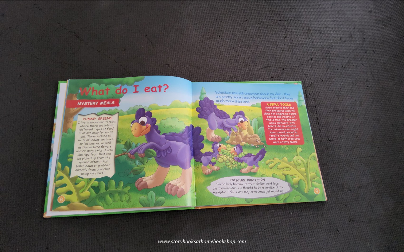 หนังสือนิทานปกแข็ง** 🍅🍅DINOSAURS&FRIENDS: HERBIVOROUS DINOSAUS THERIZINOSAURUS