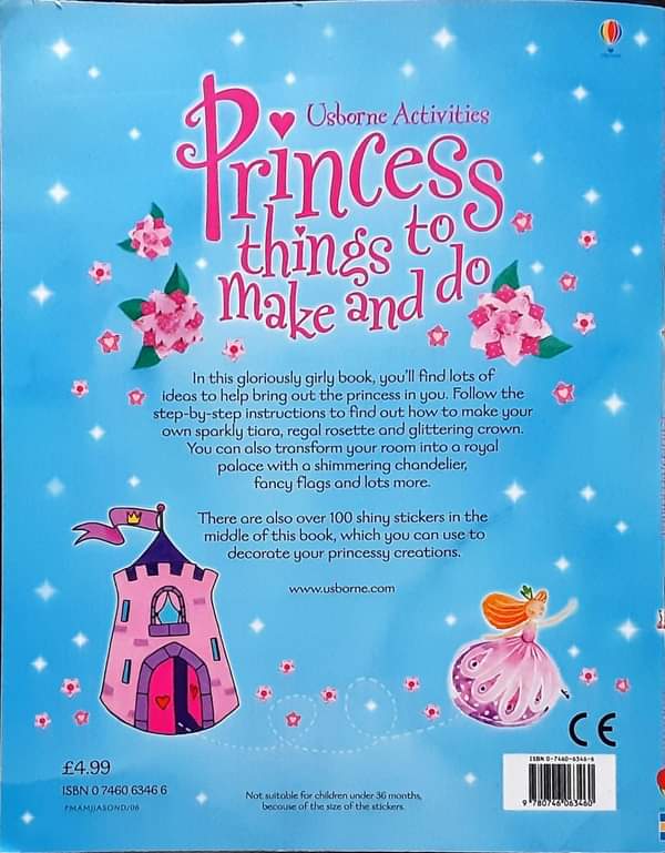 Activities Book หนังสือกิจกรรม ภาษาอังกฤษ 🍅🍓 Usborne Activities:Princess things to make and do/สภาพ 80-90%