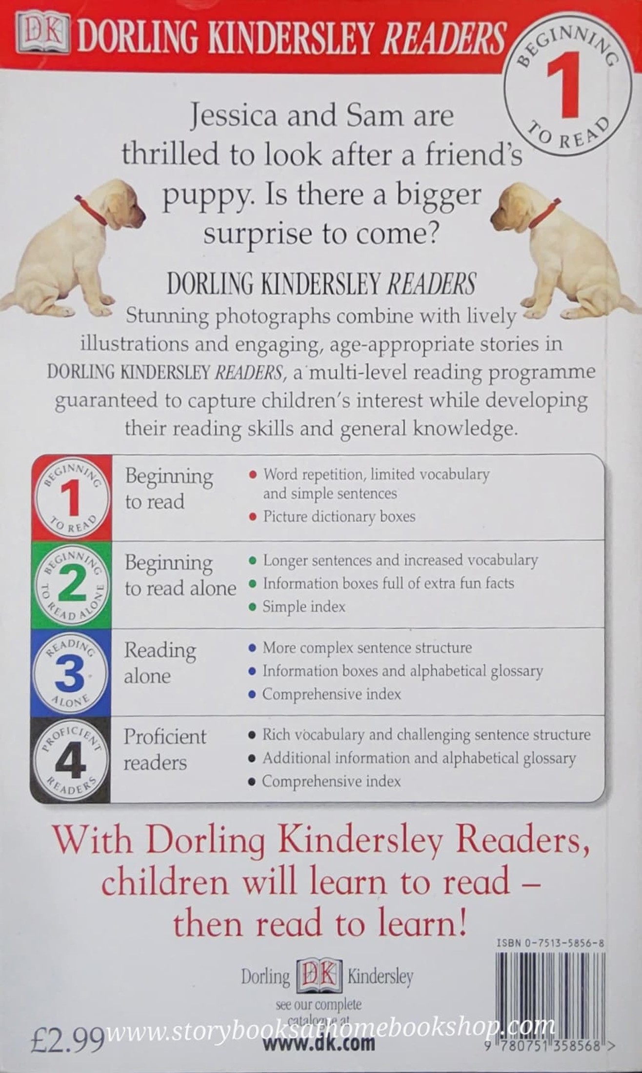 หนังสือนิทานปกอ่อน** 🍅🍓DK KINDERSLEY READERS:SURPRISE PUPPY! #1