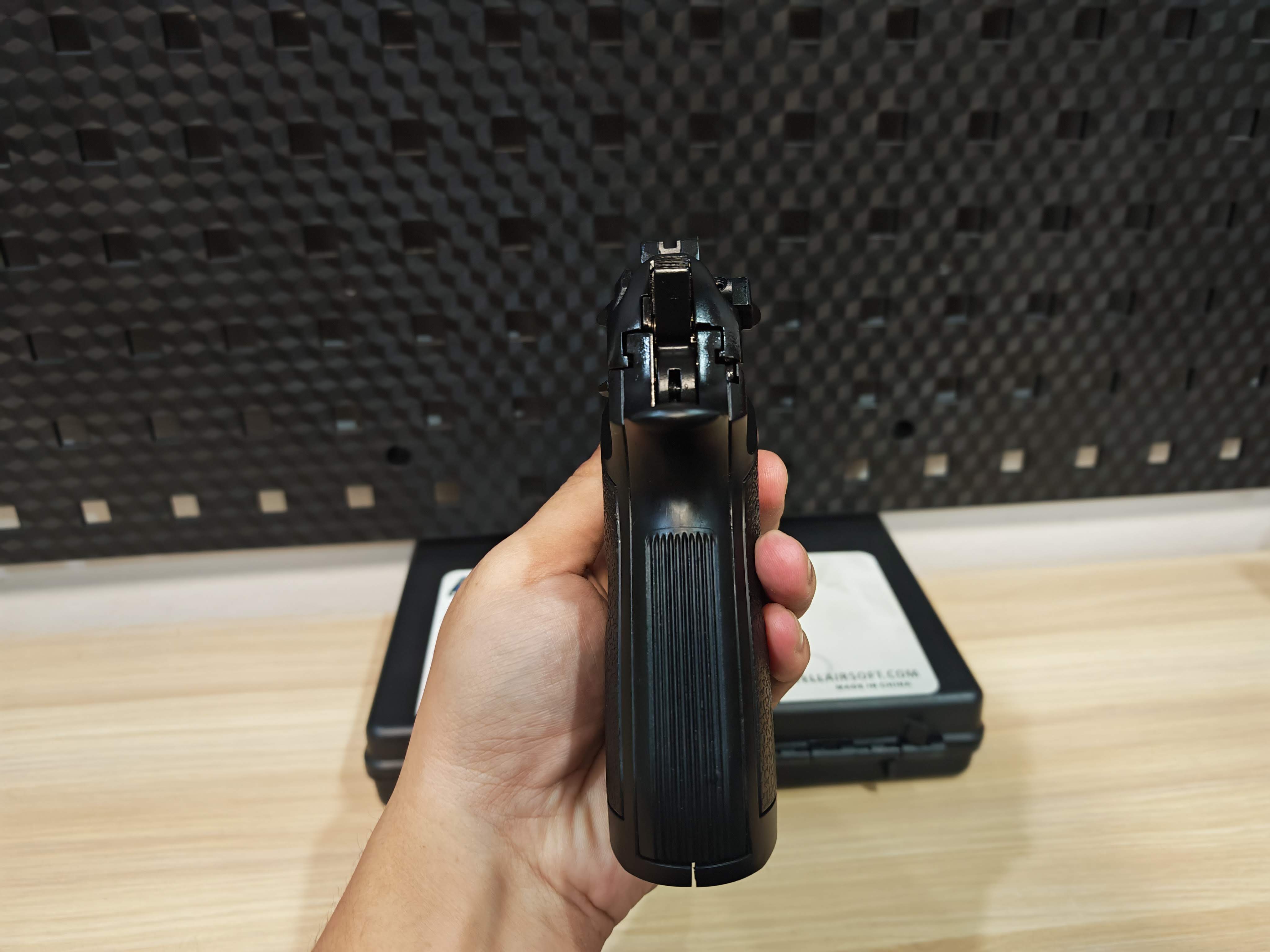 Double Bell 736 Taurus PT92 Beretta สีดำ GBB BB Gun บีบีกัน แบบแก๊ส ปืนอัดลม มือสอง Airsoft Gun