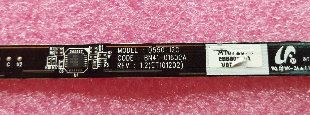 แผงรับรีโมท/ตัวรับรีโมททีวีซัมซุง/คีย์ทัช/คีย์คอนโทรล TV SAMSUNG (ซัมซุง) อะไหล่แท้/ของถอดพร้อมใช้งาน พาร์ท BN96-16729F :BN96-16729J :BN96-16729K :BN96-16729P (BN41-0160CA) *ช๊อคเก็ตเสียบสีดำ*