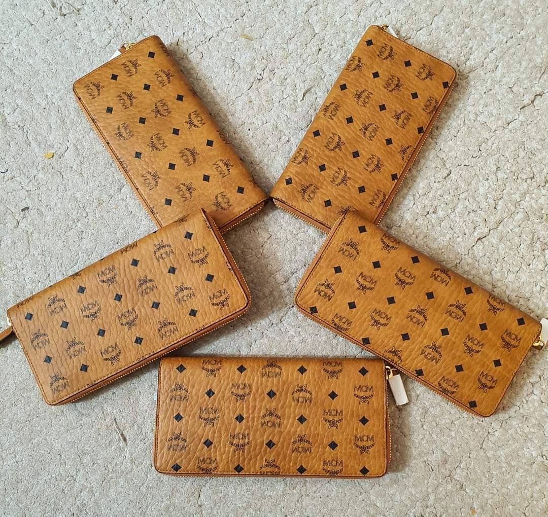 New Mcm zippy wallet ซิปรอบใบยาว อุปกรณ์การ์ด ถุงผ้า