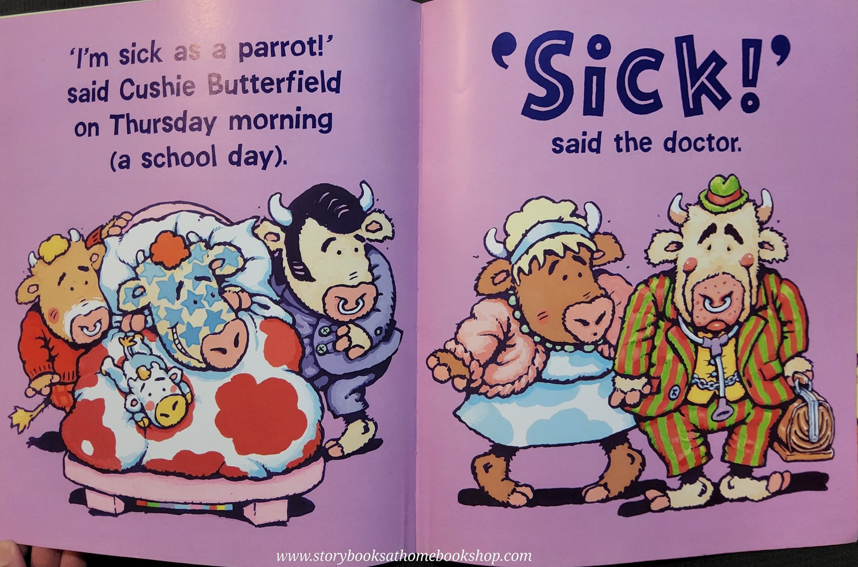 หนังสือนิทานปกอ่อน** 🍅🍅CUSHIE BUTTERFIELD (SHE'S A LITTLE COW) BY COLIN M'NAUGHTON♥️♥️