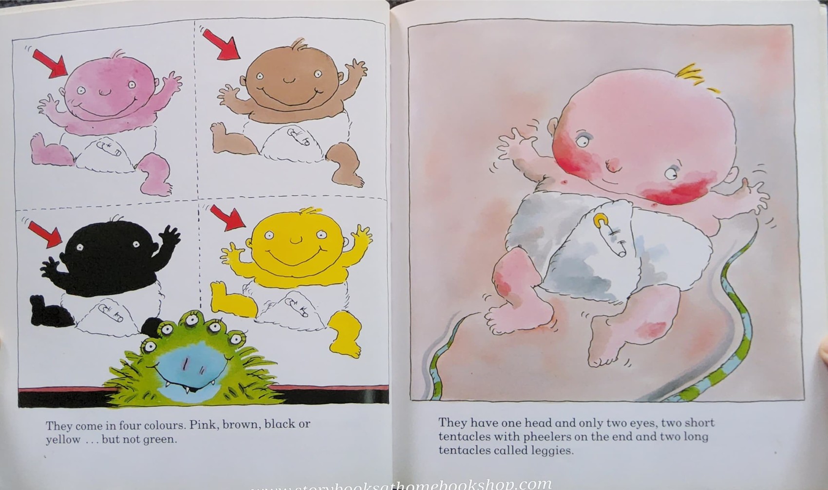 หนังสือนิทานปกอ่อน ** 🍓🍓 DR XARGLE'S BOOK OF EARTHLETS BY JEANNE WILLIS AND TONY ROSS