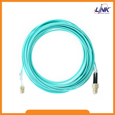 SC - LC Patch cord OM3, Duplex, UPC-UPC Jacket 3mm.