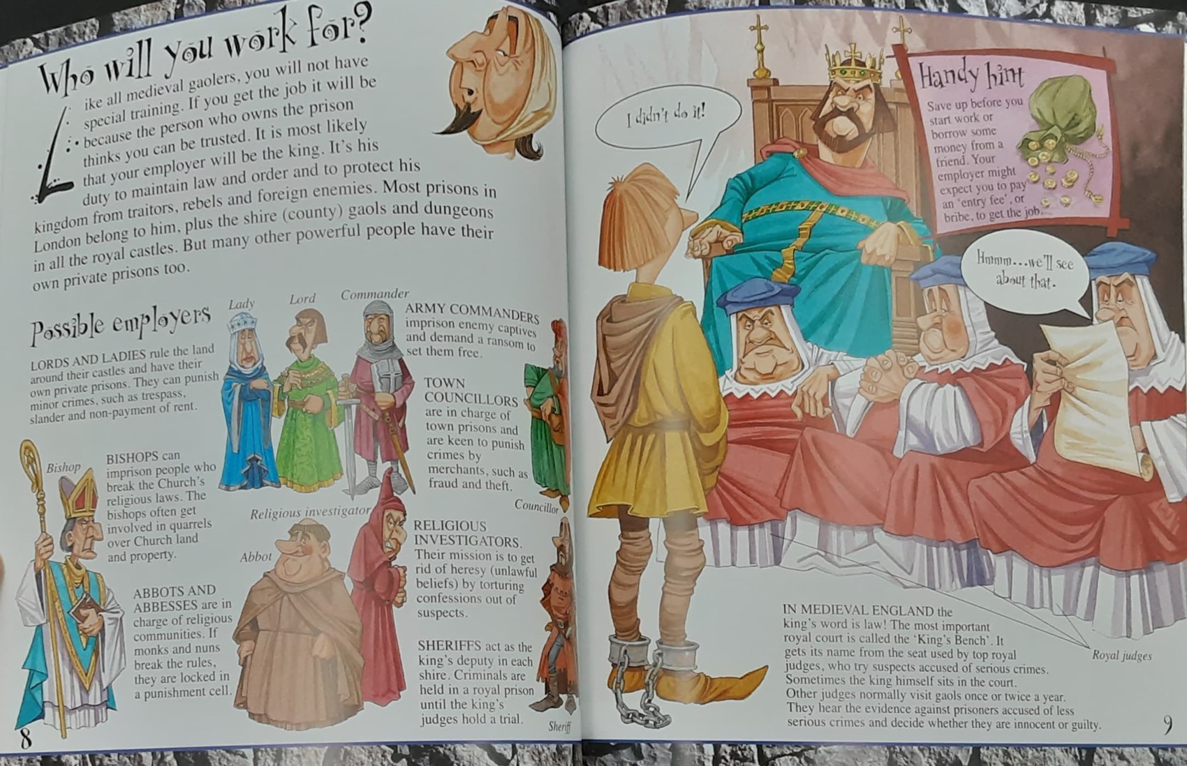 Knowledge Book** 🍅🍓YOU WOULDN'T WANT TO BE IN A MEDIEVAL DUNGEON! /USED 80-90%