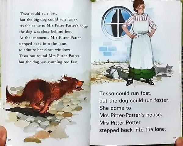 หนังสือนิทานปกแข็ง ** 🍅🍓 Puddle Lane Reading Programne Stage2: Tessa in Puddle Lane