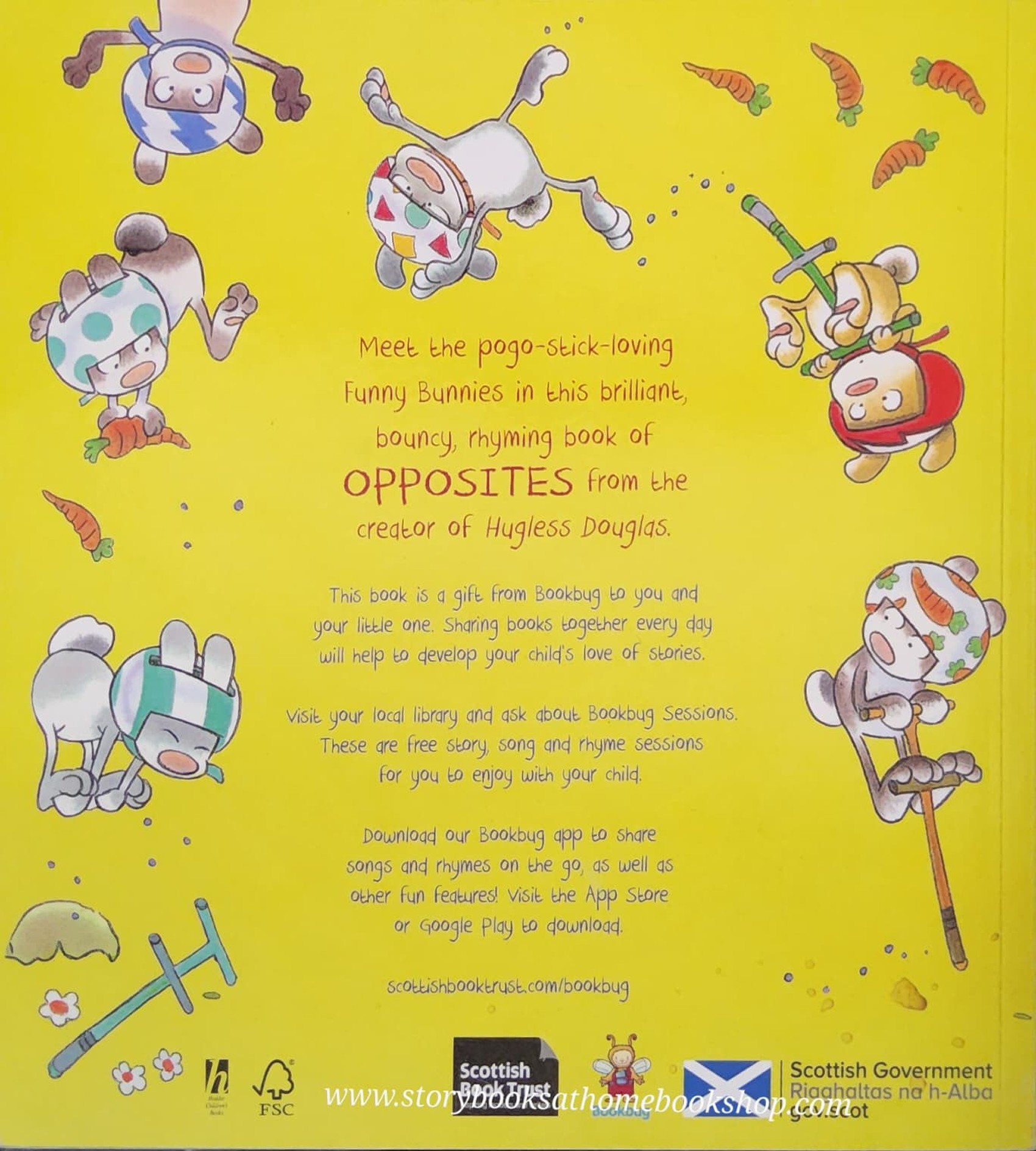 หนังสือนิทานปกอ่อน ** 🍅🍓 FUNNY BUNNIES UP AND DOWN by DAVID MELLING