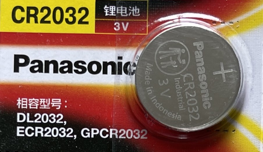 ถ่าน Panasonic CR2032 3V (5 ก้อน) ถ่านแท้ 100% Made in Indonesia
