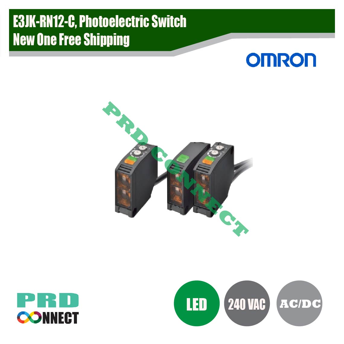 E3JK-RN12-C, PHOTOELECTRIC SWITCH NEW ONE FREER SHIPPING, OMRON