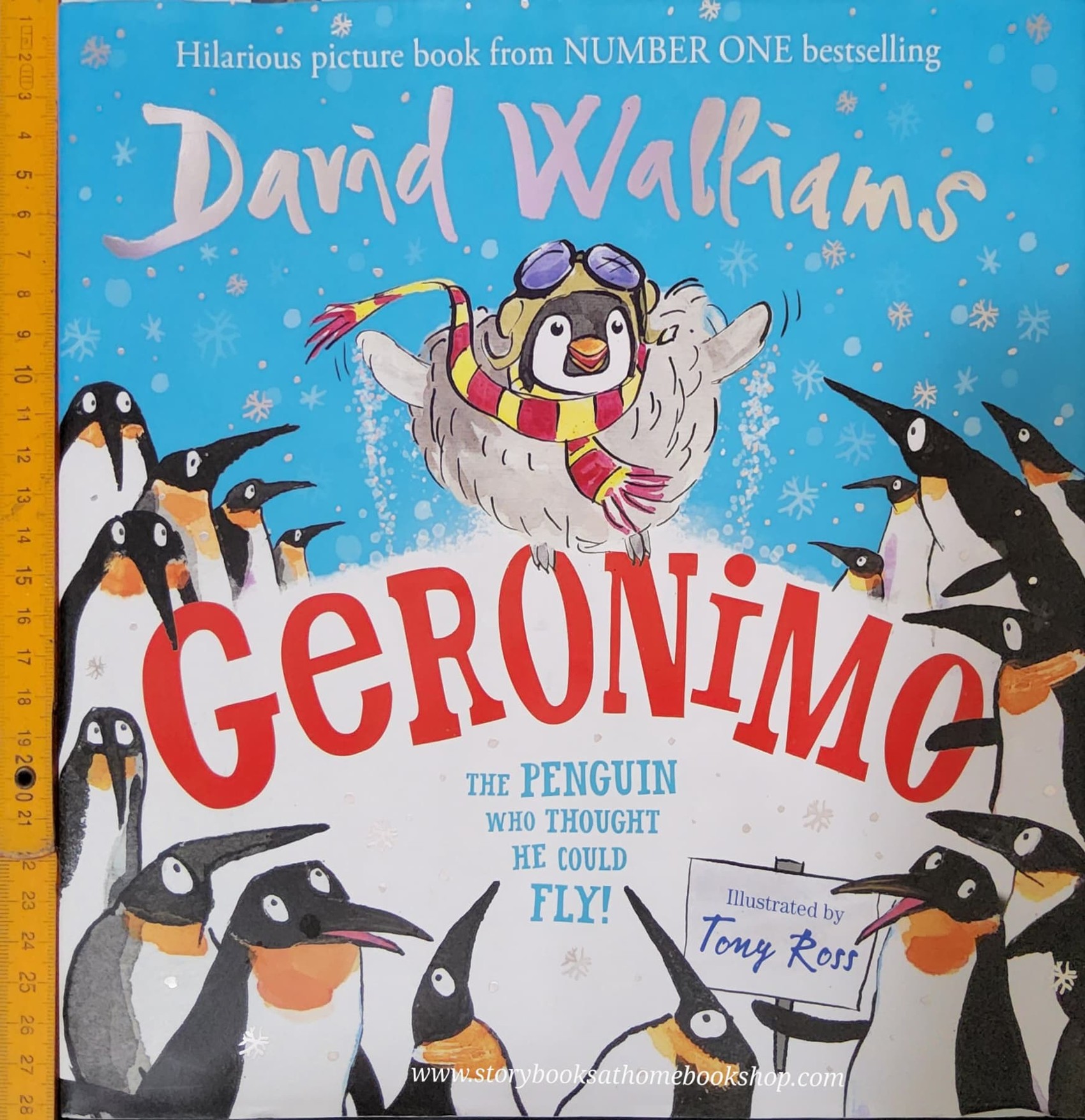 หนังสือนิทานปกแข็ง** 🍅🍅GERONIMO THE PENGUIN WHO THOUGHT HE COULD FLY! BY DAVID WALLIAMS