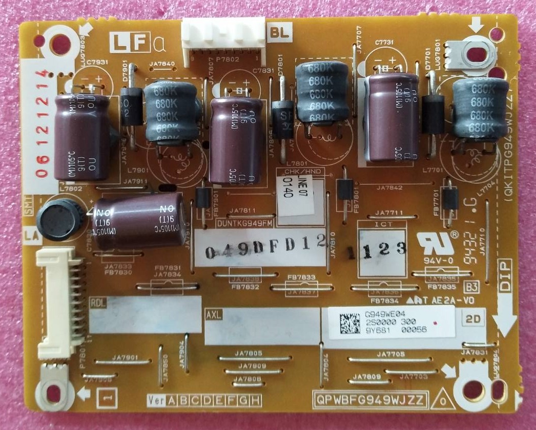 ไดร์ LED SHARP (ชาร์ป) อะไหล่แท้/มือสองพร้อมใช้งาน ใช้กับรุ่น 4T-C50AH1X พาร์ทบอร์ด QPWBFG884WJZZ