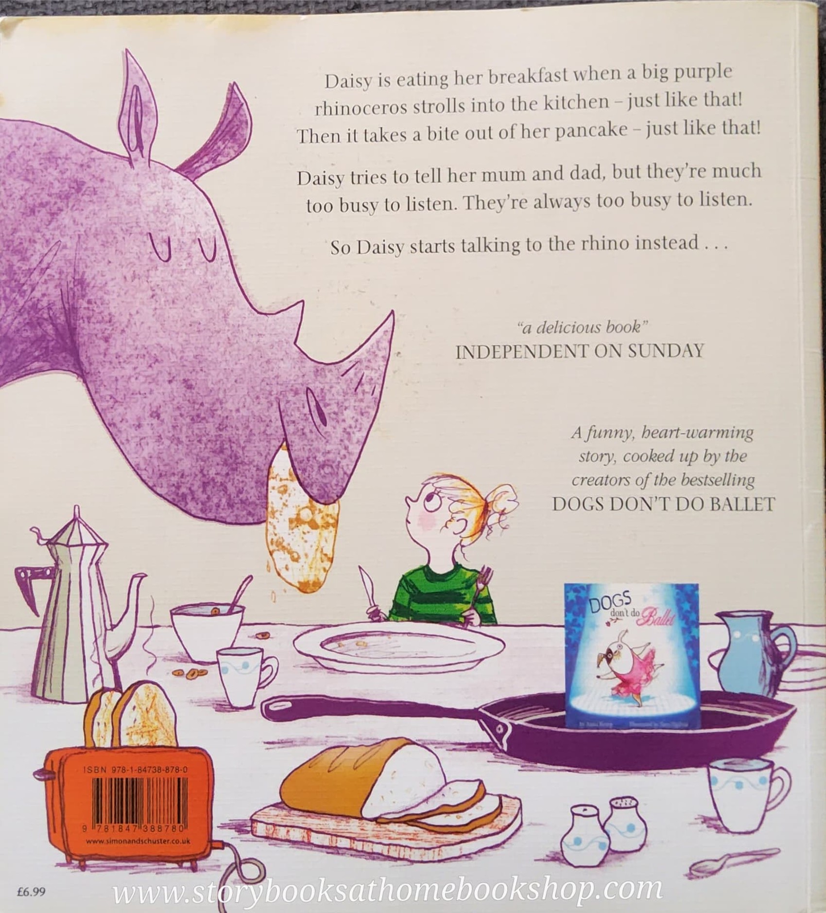 หนังสือนิทานปกอ่อน** 🍅🍓RHINOS DON'T EAT PANCAKES♥️♥️